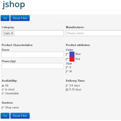 JoomShopping Modules: Filter product extended 