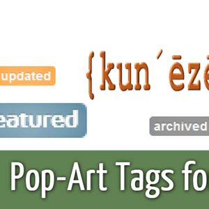 Pop-Art Tags for Joomla 