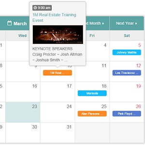 Social Network Events Calendar 