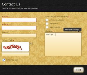 Creative Contact Form Business 