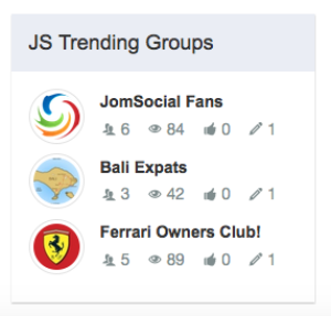 JS Trending Groups 