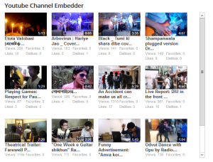 Responsive YouTube Channel Embedder 