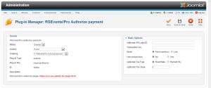 RSEvents! Pro Authorize.net AIM Payment 