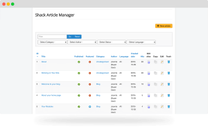 Shack Article Manager Pro 