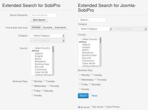 SobiPro Search+ (Plus) 