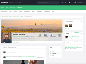 EasySocial Wanderers Template 